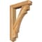 Ekena Millwork Merced Arts and Crafts Rough Sawn Bracket w/ Offset Brace, Western Red Cedar, 6"W x 28"D x 40"H BKT0604X28X40MRC03RWR - alternate 1